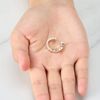Philip Jones Silver Plated Adjustable Star Band Ring