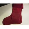 Christmas Stocking, Silky Burgundy Fabric with Sequins, NWT