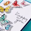 Spellbinders Butterfly Swirl Betterpress Plate, Metal, ONE