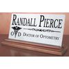 Optometrist Desk Nameplate – Personalized Marble Gift for ODs
