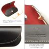 DUCT NL-289 Eyeglass Case, Thin Reading Glasses, Cowhide Smooth (Black)