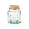 Re-Generation Glassware Medium Jar with Cork Lid, 50cl, 100% Recycled