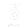 Acquastilla 100940 Rosette Brass Curved Mono Basin Tap
