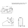 Fafeicy 4 Sets Linear Actuator Mounting Bracket, H-Shape, Silver, Linear Actuator Control