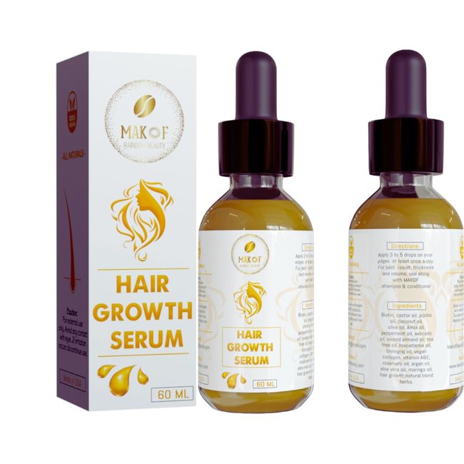 Edges Growth Serum. Great for loss of edges, edges loss from tight braids, wigs and glue. Formulated with naturals oils to regrow hair line, Increase Hair Density around edges. over 52 herbs & oils.