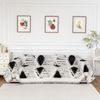 Boho Couch Cover for Dogs Washable Black Rhombic Couch Sofa Protector for Lovese