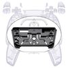 eXtremeRate Replacement Full Set Shell with Buttons Touchpad Cover, Custom Clear Decorative Trim Shell Front Back Plates Compatible with p 5 Controller BDM-030 BDM-040 BDM-050 Models