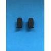 PAIR ROLLER BLIND END CAPS BROWN
