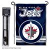 Winnipeg Jets Garden Flag with Pole Stand Holder