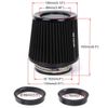 High Performance Cold Air Intake Air Filter 3", 3.5", 4" Inlet, 6.5" Tall Black