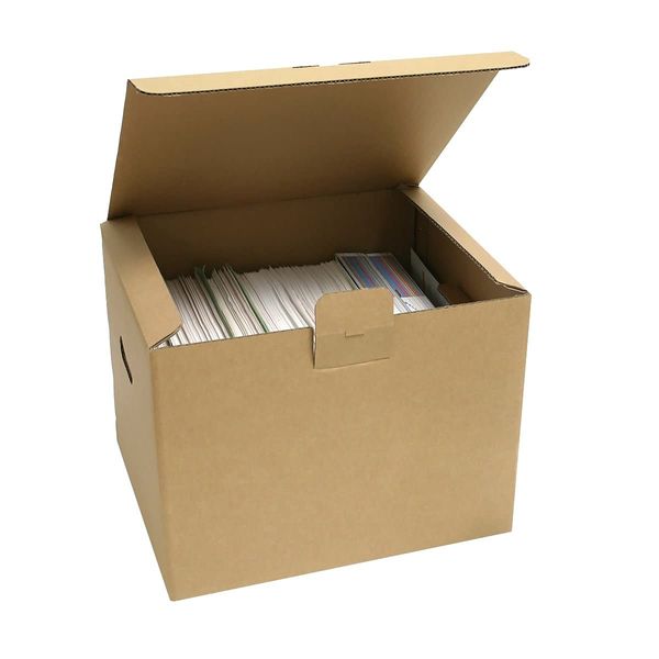 Earth Cardboard, Cardboard, Storage Box, For A4 Files, Set of 20, Cardboard, Documents, Storage, ID0010