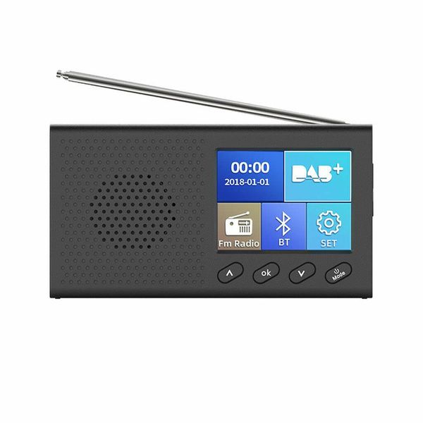 Class Portable Rechargable DAB Bluetooth FM Radio With LCD Screen -Black DAB-PC1