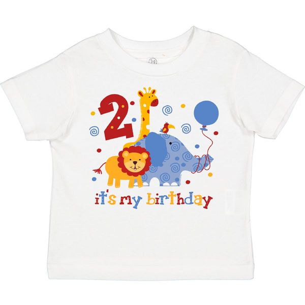 inktastic Safari 2nd Birthday Toddler T-Shirt 2T 0020 White 10fd2