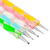 5pcs 1 Set 2-Way Dotting Pen Marbleizing Tool Nail Art Design Dot Paint Tools US