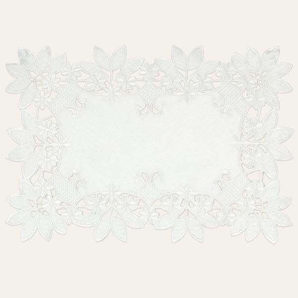 White Table Placemats - Deandra Collection - Table Runners