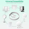 FITE ON 3.3ft White Micro USB Data Sync Cable Cord Lead Compatible with Laude V33 10.1 Android WiFi Tablet PC
