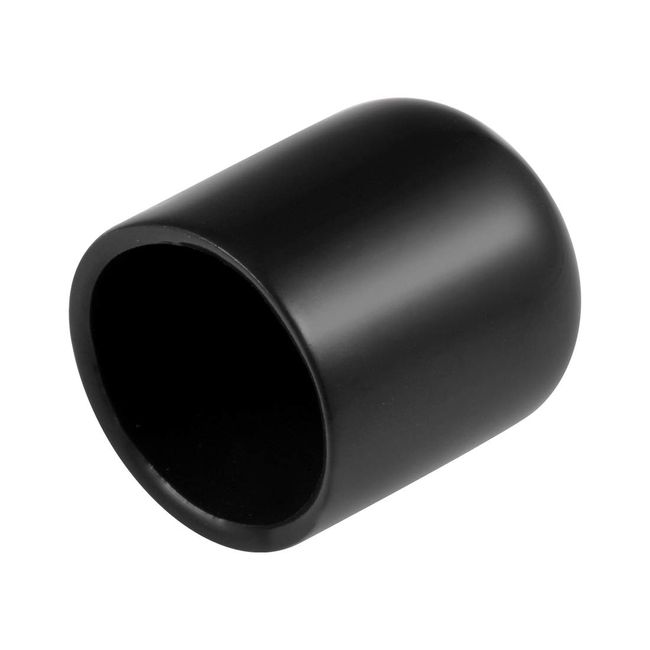 uxcell Screw Protector 18mm ID Round End Cap Cover Tube Cap Black Pack of 10