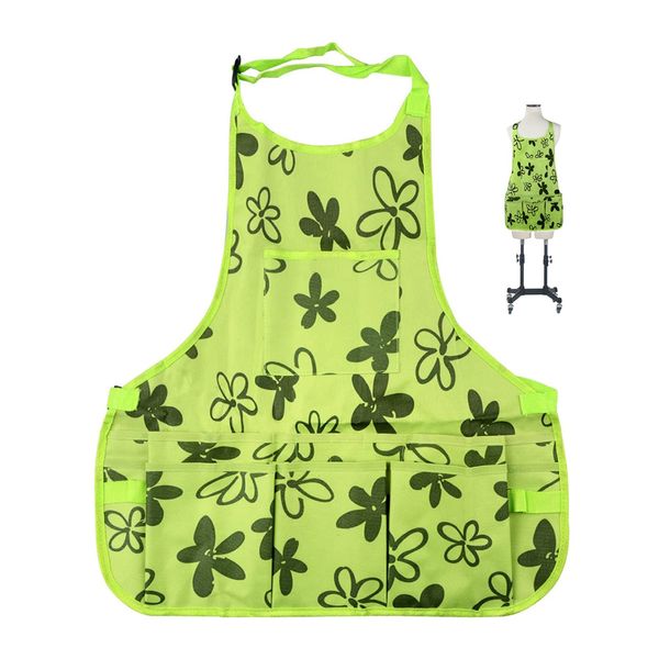 PATILWON Gardening Apron for Women with Pockets Potting Shed Aprons Greenhouse Accessories Gifts for Gardeners