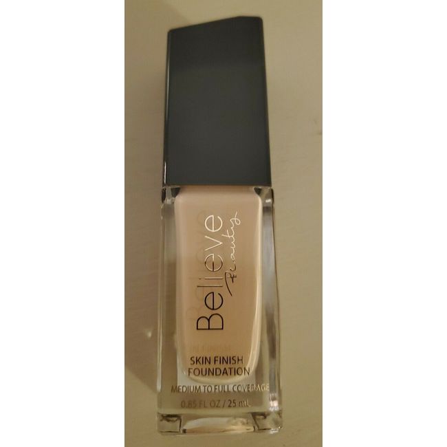 Believe Beauty Skin Finish Foundation Pump Bottle~IVORY~NEW