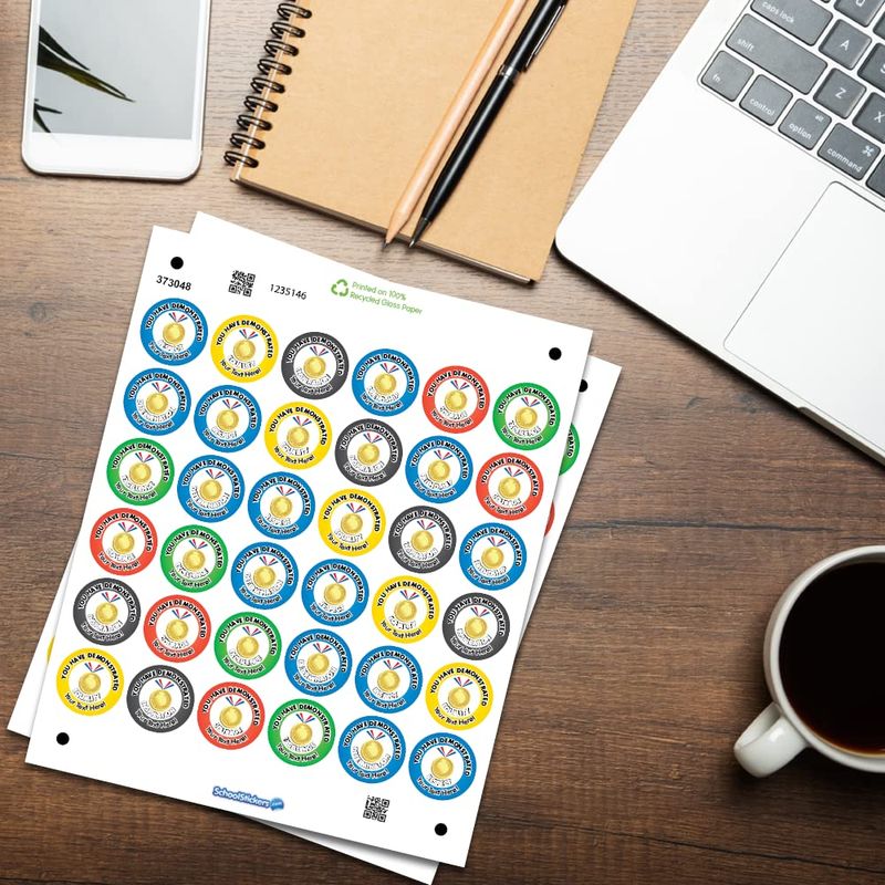 School Stickers - Personalised Sports Day 25mm Mini Reward Stickers ...