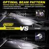 LED Headlight Kit Protekz High 9005 6000K Bulbs for 2016-2017 Chevrolet VOLT