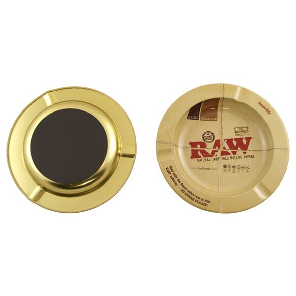 RAW Metal Ashtray with Magnetic Base 3 Ashtrays