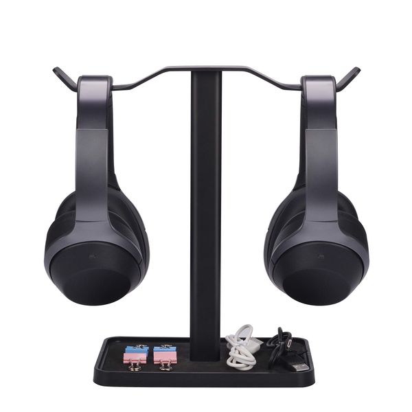 Avantree Neetto Dual Kopfhörer Ständer für Tische, Headset Halterung Halter Aufhänger für Sennheiser, Sony, Audio-Technica, Bose, Beats, Akg, Gaming Headphone Display Stand Mount - HS908 Neu