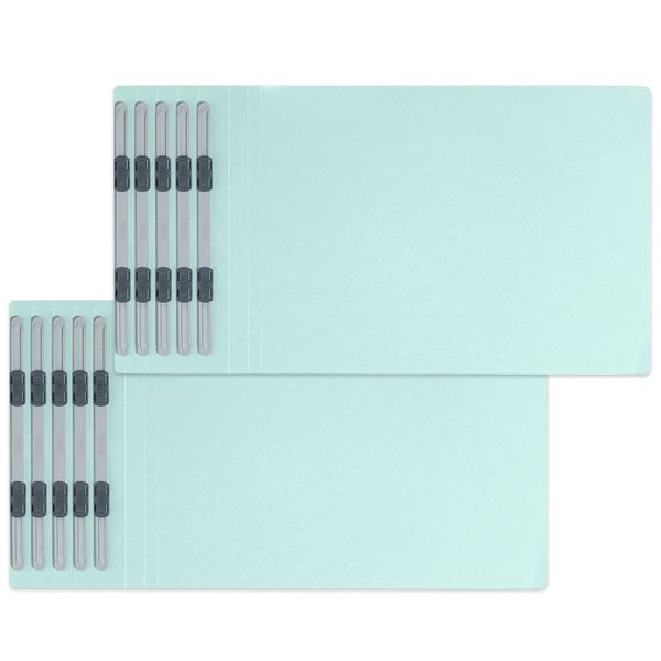 PLUS #022NP 78-515 Flat File Binder, A4 Horizontal, 2 Holes, Pack of 10, Blue