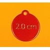 PET TAGS CIRCLE (2.0 CM) ID DOG TAG CUSTOM DIAMOND ENGRAVED 2-SIDED PERSONALIZED