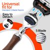MENS 5 EDGE CARTRIDGE RAZOR Replaceable Head SHAVING GIFT RAZORS