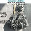 4 PACK（ XL 75G ） Bamboo Charcoal Exfoliating Home Spa Loofah Shower Sponge Pouf Mesh Brush - Bath Spa Puff Scrubber Ball - Face Body poof - Rich Foams Bubble