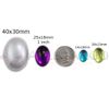 10x8mm Oval Clear Acrylic Cabochons Pro Grade 100 Pieces
