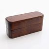 Natural Wood Slim Hollow Bunk Bento Box lacquer painted