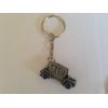Mini Moke SE with hood up and side screens 3D SPLIT RING keyring great pewter effect keyring ref148