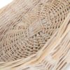 Red Hamper PT073, Small White Wash Heart Shaped Wicker Tray, One Size