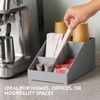 Coffee accessories organizer 4 compartments, Grey