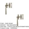 2 Pack Durable 110mm Satin Nickel Casement Fasteners for Secure Windows - Window Handle