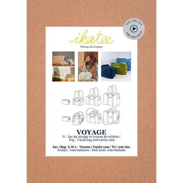 Ikatee Paper Sewing Pattern Voyage Bag & Vanity Case