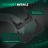 SCITOO Mud Flaps 4PCS Suitable for Ford Maverick 2022-2023 Front & Rear mud Flaps Splash Guard Set