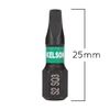 15 x KELSON SQ3 Square #3 25mm Impact Rated Screwdriver Bits 1/4" Universal