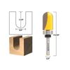 YONICO Router Bits Pattern Bit Round Nose Core Box Template 3/4-Inch Diameter 1/4-Inch Shank 14965q