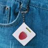 Azeeda 'Raspberry' Keyring Tape Measure/Spirit Level Tool (KM00016242)