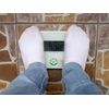 NewlineNY Auto Step On Super Mini Travel Bathroom Scale, 5.25" x 8.5" SBB0638SM: Black