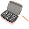 CASEMATIX Rose Gold Clipper Blade Holder for 12 Blades - Protective Clipper Blade Storage Case with Barber Blade Holder Foam and Hard Shell Impact-Resistant Outer, Case Only