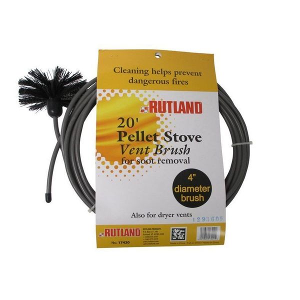 RUTLAND Pellet Vent/Dryer Vent Brush with Handle NEW! FREE USA SHIPPING! #17420