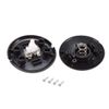 uxcell Inline Latching Foot Pedal Push Button Switch, Round Lamp Foot Control ON/Off Footswitch with 1.8M Wire US Plug Black