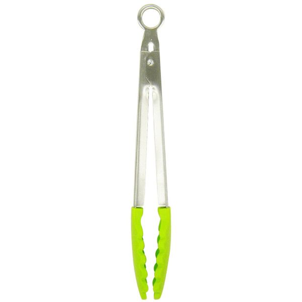 Pearl Metal C-8858 H&B Silicone Tongs, 7.1 inches (18 cm), Green