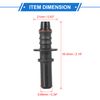 VekAuto 2 Pcs Fuel Line Connector, Universal for Car Plastic Black