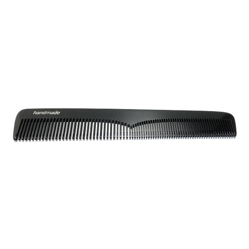 Swedish Crown Comb Sawn 15.5 cm Handmade Black Universal Comb with Two Teeth Fine + Normal (505 CA)