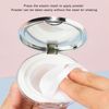 Plastic Empty Reusable Powder Puff Case, Empty Refillable Loose Powder Box, Portable Makeup Setting Powder Blush Case Container with Powder Puff for Travel Daily Use